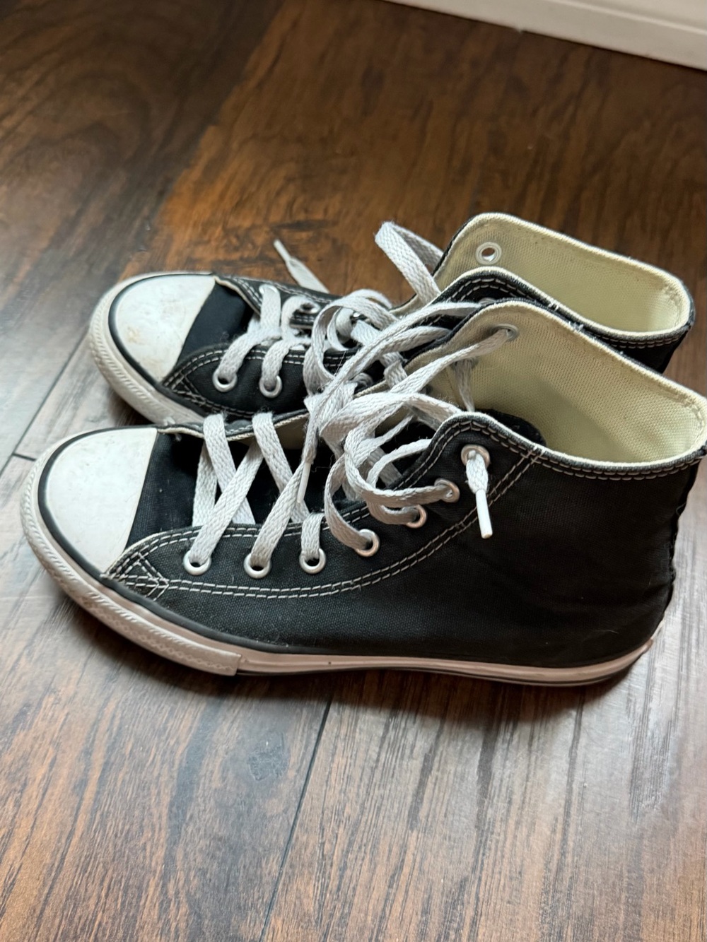 Converse Chuck Taylor All Star Kids High Top Canvas Lace-Up Black/White 3 - Picture 3 of 5